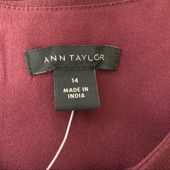 Ann Taylor Seamed Flare Dress in Mauve Rose 14 - Picture 12 of 15